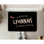 Paillasson personnalis - ici vivent des lyonnais