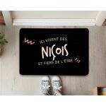 Paillasson personnalis - ici vivent des niois