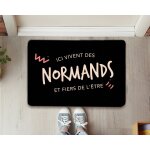 Paillasson personnalis - ici vivent des normands