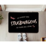 Paillasson personnalis - ici vivent des strasbourgeois
