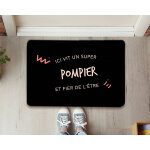 Paillasson personnalis� - pompier