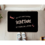 Paillasson personnalis - secrtaire