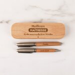 Parure de stylos personnaliss - merci maitresse