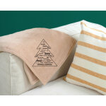 Plaid nol personnalis - sapin famille