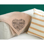 Plaid personnalis� couple - mots d'amour