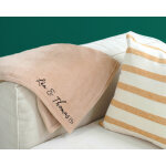 Plaid personnalis� couple - pr�noms