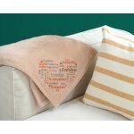 Plaid personnalis prnoms - coeur famille