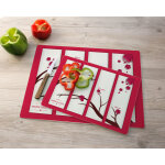 Planche  dcouper en verre personnalise - printemps