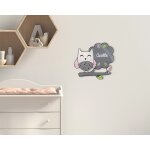 Plaque dcorative personnalisable - chouette