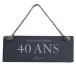Plaque de porte personnalisable homme 40 ans Plaque de porte personnalisable homme 40 ans