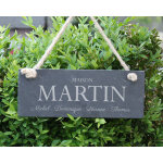 Plaque de porte personnalise - famille