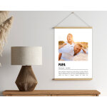 Poster photo personnalis - dfinition papa