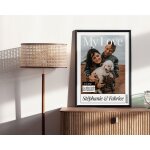 Poster photo personnalis� - fausse une de magazine couple