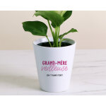 Pot de fleurs personnalis - grand mre - veilleuse