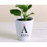 Pot de fleurs personnalis� - monogramme