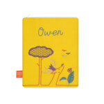Protge carnet de sant daim moutarde