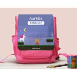 Sac  dos enfant personnalisable - jeux vido rtro - version fille