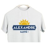 T - shirt blanc homme personnalis� pour un alexandre
