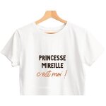 T - shirt blanc personnalis� pour une mireille