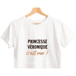 T - shirt blanc personnalis� pour une v�ronique