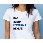T - shirt femme personnalisé - message football T - shirt femme personnalisé - message football