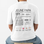 T - shirt homme personnalis - composition d'un jeune papa