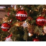 Les six boules de noël personnalisées Les six boules de noël personnalisées