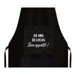 Tablier noir pour homme 26 ans