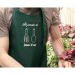 Tablier personnalis� brod� - jardinage