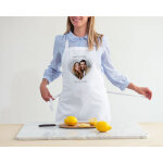 Tablier personnalis - coeur photo
