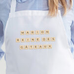 Tablier personnalis� - scrabble