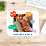 Tapis de souris personnalis - eclats de couleurs