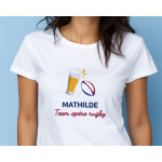 Tee shirt personnalis femme - apro rugby
