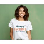 Tee shirt personnalis femme - j'peux pas j'ai escrime