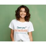 Tee shirt personnalis femme - j'peux pas j'ai peinture