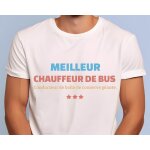 Tee shirt personnalis� homme - meilleur chauffeur de bus