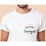 Tee shirt personnalis homme - fier d'tre auvergnat
