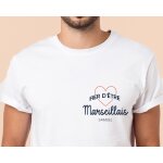 Tee shirt personnalis� homme - fier d'�tre marseillais