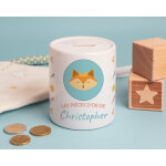 Tirelire personnalisable - petit renard Tirelire personnalisable - petit renard