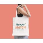 Tote bag personnalisable - j'peux pas j'ai match