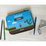 Trousse d'cole avec fournitures - collection jeux vido retro - version garon