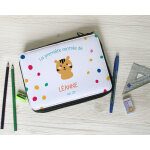 Trousse d'école personnalisable avec fournitures - collection animaux Trousse d'école personnalisable avec fournitures - collection animaux