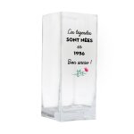 Vase cubique message anne 1956