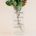 Vase cubique personnalis - ligne de vie