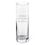 Vase cylindrique personnalis� pour une v�ronique