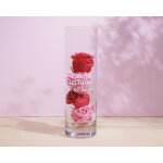 Vase personnalis cylindrique - message