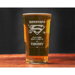Verre  bire personnalis pinte - super papa