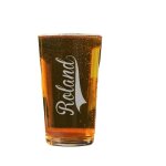 Verre  bire pinte personnalis pour un roland
