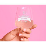 Verre � vin personnalisable anniversaire - bougies