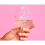 Verre  vin personnalisable - aujourd'hui je t'aime depuis